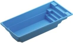 Fibreglass Pre-Fab Swimming Pool - Aspen - Blue