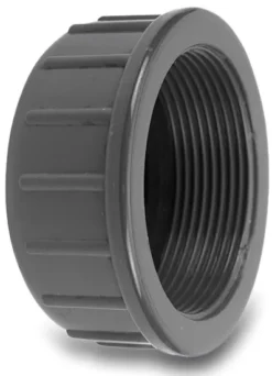 VDL Cap PVC-U Female Thread 10bar Grey Type Round - Water Irrigation Systems & Supplies By IrrigationUK