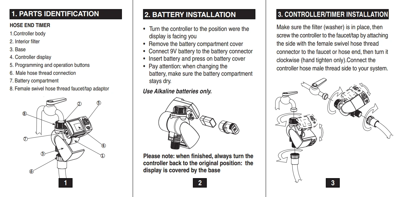 GALCON Water Timer Ig E Z 34 Bsp 9v 2 GALCON Water Timer Ig E Z 34 Bsp 9v - Image 2