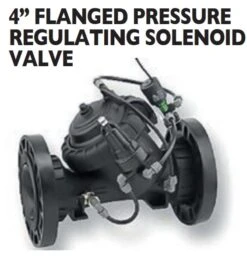 BERMAD 4” FLANGED PRESSURE REGULATING SOLENOID VALVE