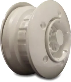 Flotide Adjustable Outlet ABS 2" X 50 Mm X 2" Glue Socket X Male Thread White 40 Mm Nozzle With Locknut Type With Brass M5 Thread - Water Irrigation Systems & Supplies By IrrigationUK