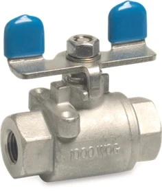 Stainless Steel Butterfly Handle Ball Valve Female BSP Thread 2 Piece 50 Bar Competitive Prices