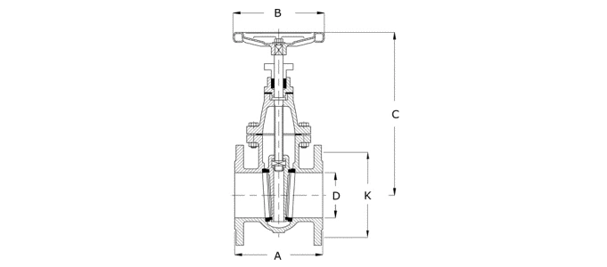 Cast Iron Flanged Wheel Gate Valve Irrigationuk 2 Cast Iron Flanged Wheel Gate Valve Irrigationuk - Image 2