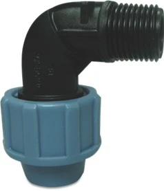 Unidelta Compression UK 90° Elbow X Male BSP Thread 12.5Bar 16Bar