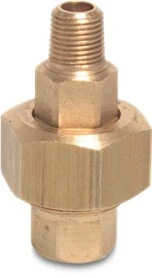 Brass BSP Female X Male Threaded Union Coupler Type Conical BSP Irrigationuk.