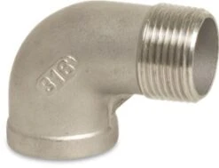 Stainless Steel 316 Female X Male Threaded 90° Elbow BSP Pipe UK