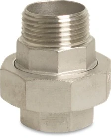 Stainless Steel 316 BSP Male X Female Threaded Union Coupler