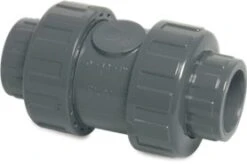 PVC Double Union Non Return Valve - Glue Socket