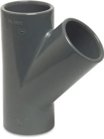 PVC 45° Tee - Glue Socket