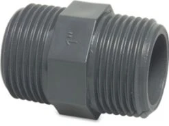 PVC Nipple Male X Male BSP Thread PVC Pipe Valves Fittings And Glue