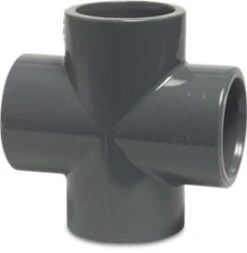 PVC Cross Piece Solvent Weld PVC Pipe Valves Fittings And Glue In Store