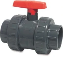 PVC Double Union Ball Valve Glue Socket