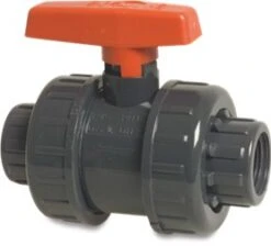 PVC Double Union Ball Valve Female BSP Thread