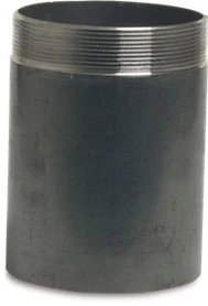 Black Steel Weld Adaptor Nipple Long 15cm Steel Fabrication BSP UK